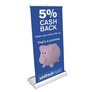 Deluxe Mini Retractor Banner Kit. Perfect For Point Of Purchase Displays