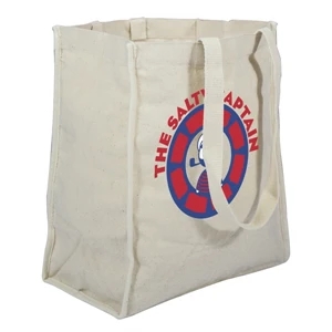 100% Recycled Cotton Tote With A Single-sided Full-color Transfer Imprint