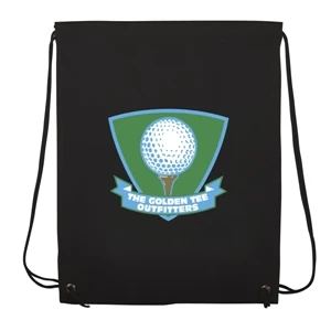 Non-woven Polypropylene Drawstring Backpack With Full-color Imprint, Single Side