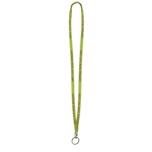Double-ply Poly 3/8" Lace Style Tubular Lanyard With Split Ring And Bead