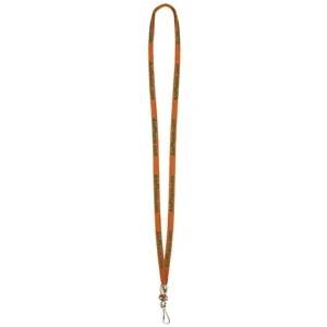 Double-ply Poly 3/8" Lace Style Tubular Lanyard With Swivel Hook And Bead