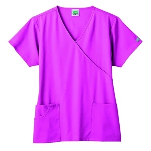 White Swan - White Swan Fundamentals Ladies 3 Pocket Mock Wrap Top - 16 Colors