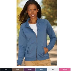 La T Sportswear (r) - S- X L - Ladies' French Terry Raglan-sleeve Cadet Jacket