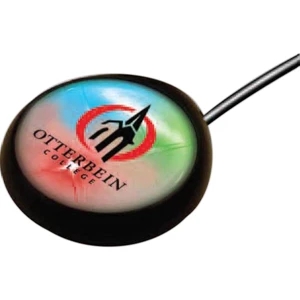 Smart Button (tm) - White - This Usb Light-up Locket Pendant Is A 2-in-1 Website Launcher And Necklace