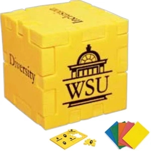Puzzle Cube With High Density Foam Parts, That Create A Cube When Assembled