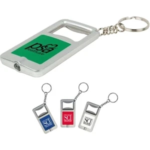 Digital Full Color Process - Handy Bottle Opener And Led Light On A Keychain