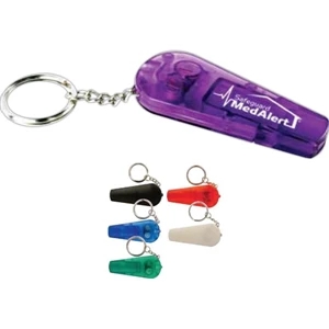 Digital Full Color Process - Mini Led Key Light And Whistle On Key Chain