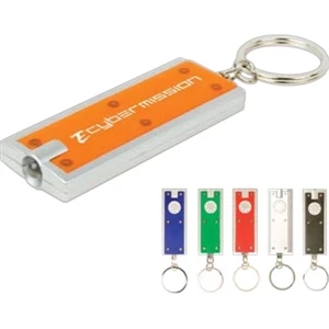 Digital Full Color Process - Small Flashlight Key Chain With Bright Led Light