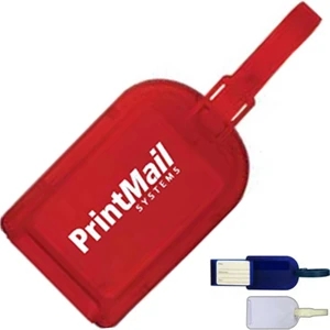 Printed - Luggage Tag That Reveals Complete Address By Pulling Out The Tab