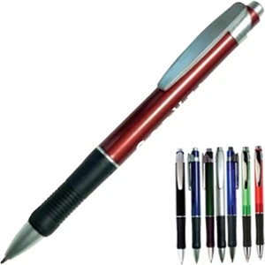 Neo - Digital Full Color Process - Pen With Chrome Trim, Colorful Barrel And Ergonomic Grip