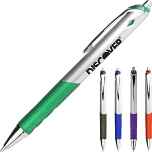 Solaz - Digital Full Color Process - Pen With Attractive Silver And Translucent Colored Barrel