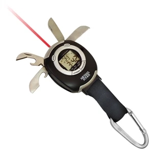Travel Tools Contain Carabiner Stopwatch With Clock, Compass, Compass And Etc