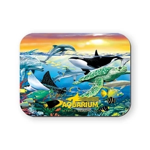 6" X 8" Hard Top Mouse Pad, Rectangle With Rounded Corners, 1/8" Foam Base