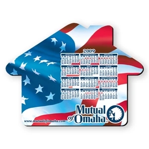 House Shaped Hard Top Mouse Pad With 1/8" Foam Base, Approximately 8" X 8"