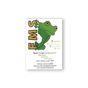 Stock Rectangle Vinyl Magnet Laminated With Plastic Coating, 2 1/2" X 3 1/2"