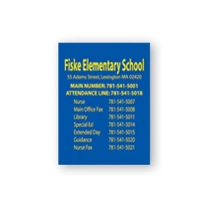 Calendar And Schedule Magnet, Flexible Vinyl Protected With A Plastic Coating