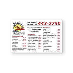 Calendar/schedule Magnet Flexible, Vinyl Protected With Plastic Coating