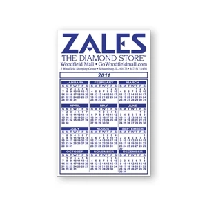 Calendar And Schedule Magnet, Flexible Vinyl Protected With A Plastic Coating