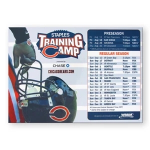 Calendar And Schedule Magnet, Flexible Vinyl Protected With Plastic Coating 5" X 7"