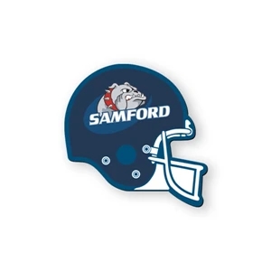 Football Helmet Shape Flexible Vinyl Magnet, Protected With Plastic Coating