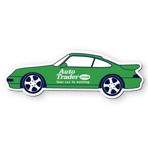 Flexible Stock Sports Car Shape Vinyl Magnet Protected With Plastic Coating