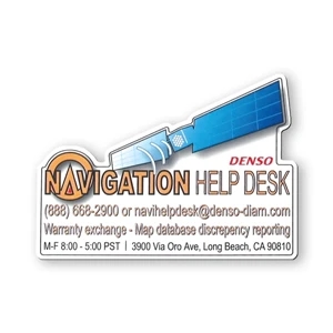 Custom Vinyl Shape Magnet, Protected With Plastic Coating, 14-14.9 Sq. In