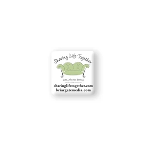 Domed Square Decals Printed White Polyester Material With Permanent Adhesive 1 1/2"