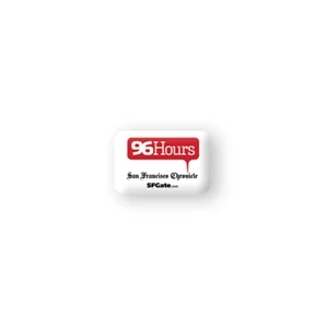 Domed Rectangular Decals Printed White Polyester, Permanent Adhesive 3/4" X 1 1/8"