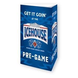 Table Top Ad Tent Display, Three Panel, On 12 Point Coated Card Stock, 8 1/2" X 4"