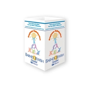 Table Top Ad Tent Display, Four Panel, On 12 Point Coated Card Stock, 5" X 3"
