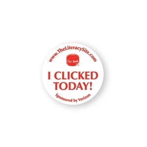 Round Lapel Stickers Are Printed On Glossy Permanent Adhesive Paper, 1 3/4"