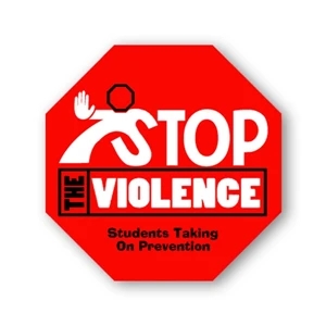 Stop Sign Shape Stickless Hand Fan Printed On 16 Point Coated Board Stock