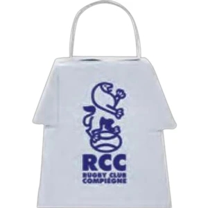 White - Cowbell Shaped Like A T-shirt, Perfect For Many Clothing Promotions