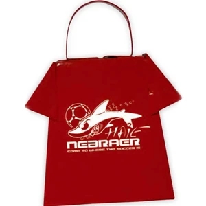 Red - Cowbell Shaped Like A T-shirt, Perfect For Many Clothing Promotions