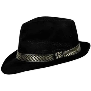 Black - Mesh Fedora Hat. This Item Is Sold As Blank Stock Only. Imprint Not Available