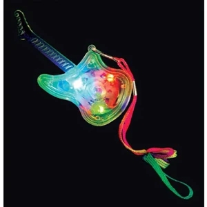 Light Up, 3 1/2" Guitar Necklaces, Priced Per Pack Of 12, Blank Product