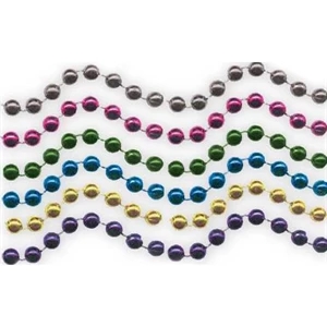 Necklaces Of 7 1/2mm Beads, 33", Priced Per Pack Of 144 Assorted, Blank