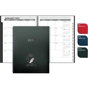 Timeplanner Value (tm) - New Valueline Landscape-style 14 -month Value Calendar, 17 Pt. Leatherette