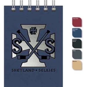 Express Jotter (tm) - New Valueline 3.75" X 5" Small Notepad With Matching Back Cover, Black Wire Binding