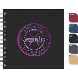 Expresssquare (tm) - New Valueline 7" X 7" Square Notebook With Matching Back Cover, Black Wire Binding
