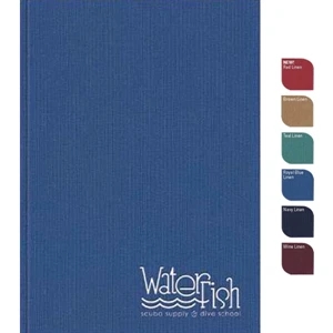 Perfectbook (tm) - 5" X 7" Perfect-bound Note Pad, Textured Linen Lightweight Cover, 100 Sheets Paper