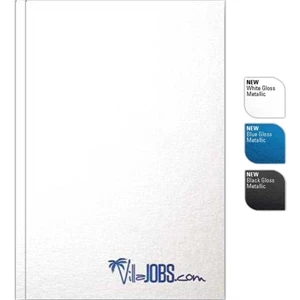 Perfectbook (tm) - 5" X 7" Perfect-bound Note Pad, In Gloss Metallic Finish, 100 Sheets Paper