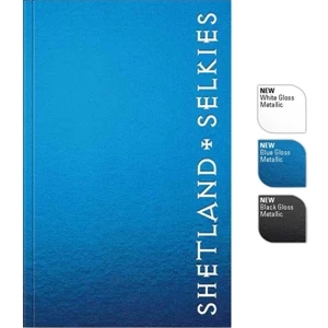 Perfectbook (tm) - 5.5" X 8.5" Perfect-bound Seminar Pad, In Gloss Metallic Finish, 100 Sheets Paper