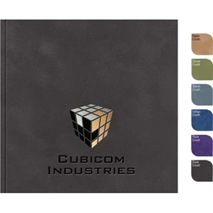 Perfectbook (tm) - 7" X 7" Perfect-bound Square Notebook In Rich, Soft Velvety Crush, 100 Sheets Paper