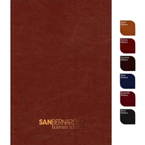 Perfectbook (tm) - 7" X 10" Perfect-bound Notebook, Textured, Leather-like Journal, 100 Sheets Paper