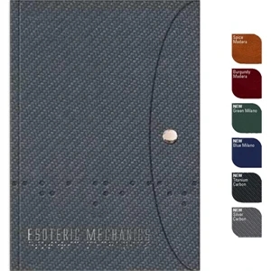Perfectbook (tm) - 5" X 7" Perfect-bound Small Deluxe Journal With Wrap Around Cover And Snap Closure