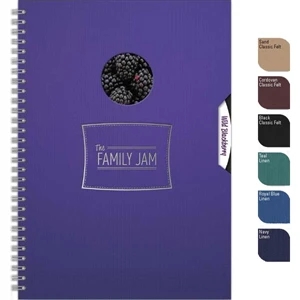 Spindowpad (tm) - 7" X 10" Large Deluxe Cover Journal With Die Cut Window