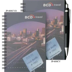 Clearview (tm) - 4" X 6" Small Journal With Transparent Front Cover, Black Chip Back Cover
