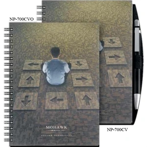 Clearview (tm) - 5" X 7" Medium Journal With Durable Translucent Cover And Penport And Deluxe Pen