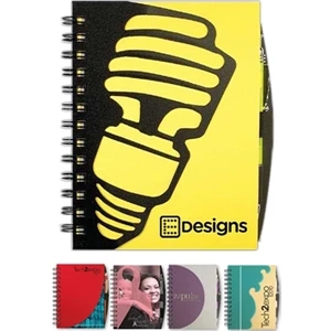 Graphicpad (tm) - 5" X 7" Graphic Journal With Die-cut Poly Overlay, 100 Sheets Paper